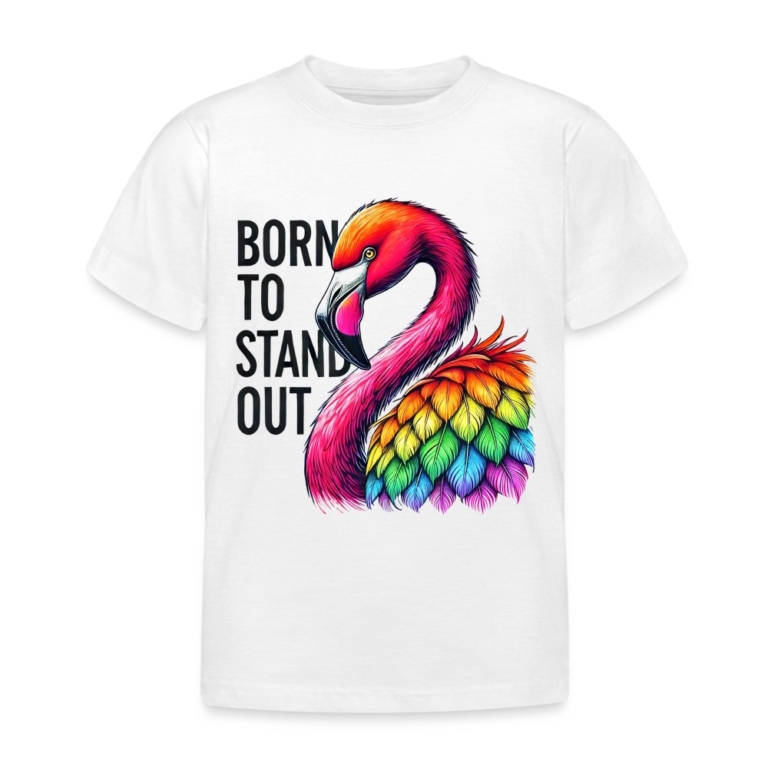 flamingo-in-pride-farben-kinder-t-shirt-weiss