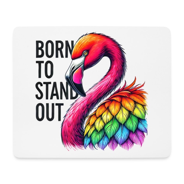 flamingo-in-pride-farben-mousepad-querformat-weiss