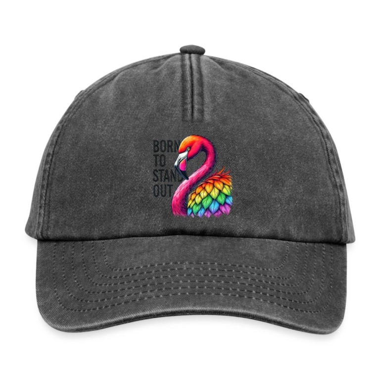 flamingo-in-pride-farben-relaxed-vintage-cap-vintage-schwarz