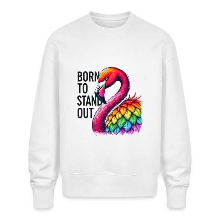 flamingo-in-pride-farben-stanleystella-unisex-oversize-bio-pullover-radder-weiss