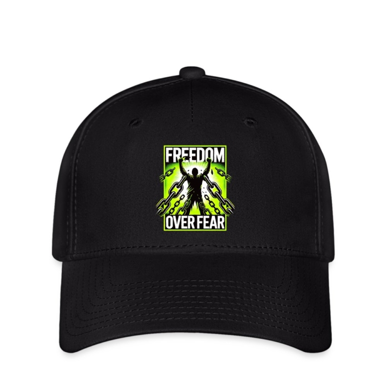 freedom-over-fear-flexfit-cap-schwarz