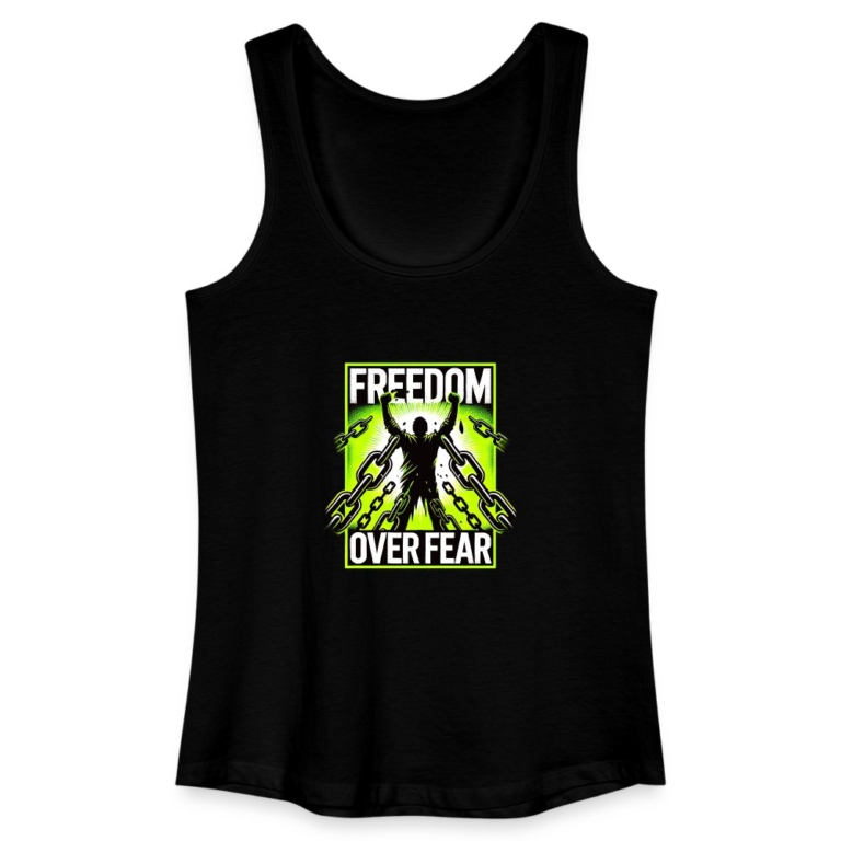 freedom-over-fear-frauen-bio-tank-top-schwarz