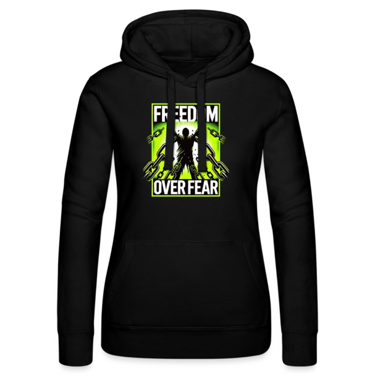 freedom-over-fear-frauen-kapuzen-sweater-von-russell-schwarz