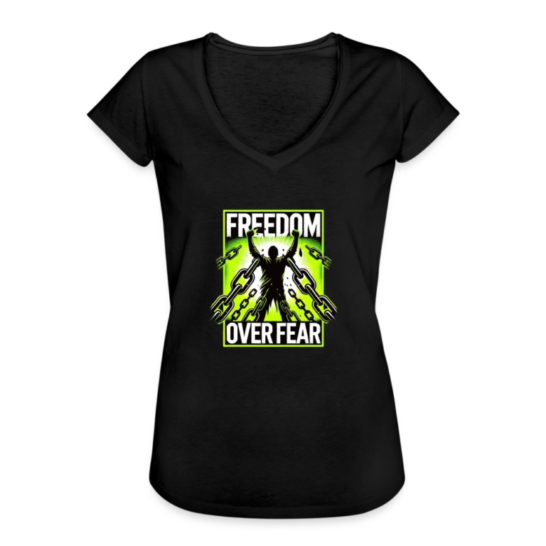 freedom-over-fear-frauen-vintage-t-shirt-schwarz
