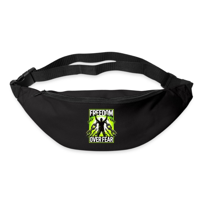 freedom-over-fear-guerteltasche-schwarz