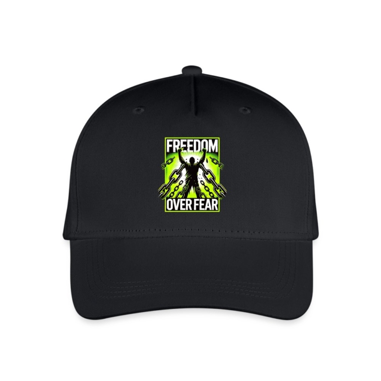 freedom-over-fear-kinder-bio-basecap-schwarz