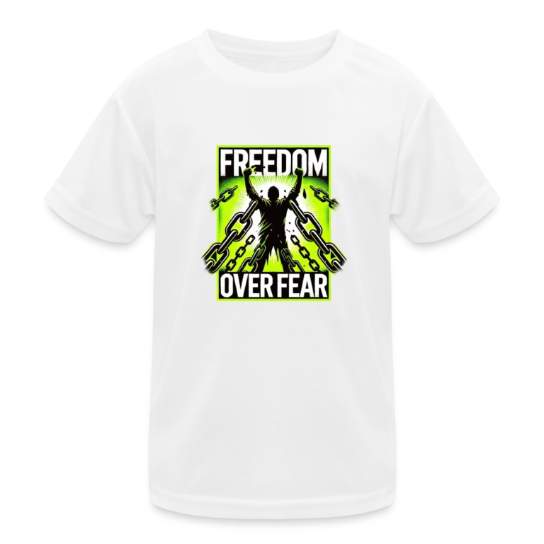freedom-over-fear-kinder-funktions-t-shirt-weiss