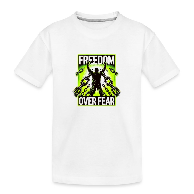 freedom-over-fear-kinder-premium-bio-t-shirt-weiss