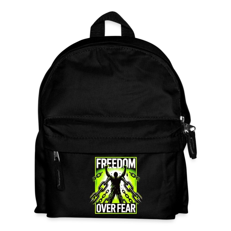 freedom-over-fear-kinder-rucksack-schwarz