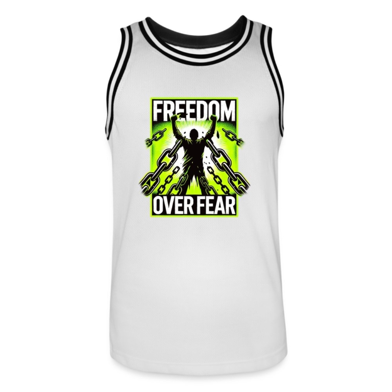 freedom-over-fear-maenner-basketball-trikot-weiss-schwarz