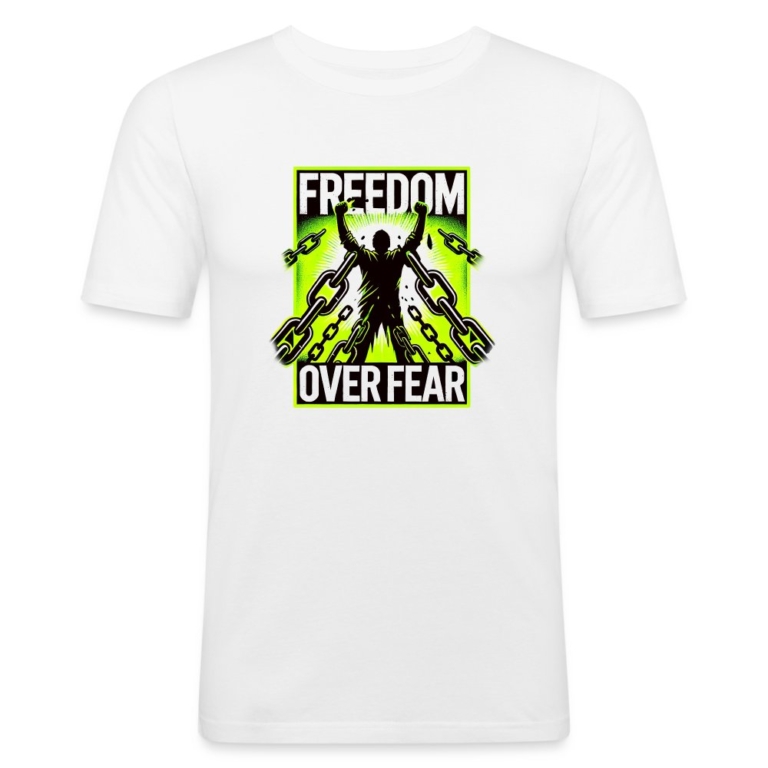 freedom-over-fear-maenner-slim-fit-t-shirt-weiss