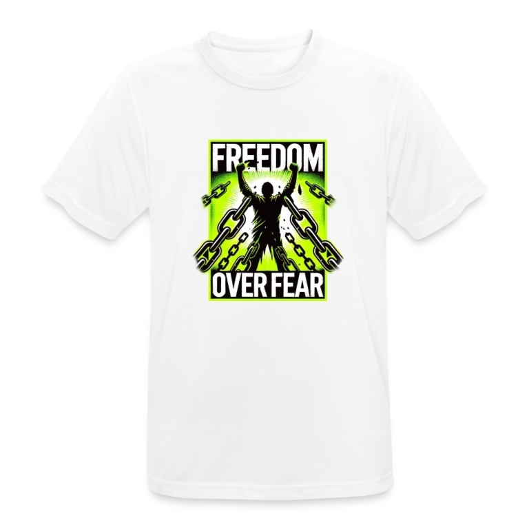 freedom-over-fear-maenner-t-shirt-atmungsaktiv-weiss
