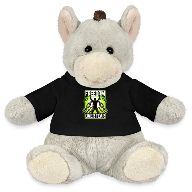 freedom-over-fear-minifeet-esel-pelle-schwarz