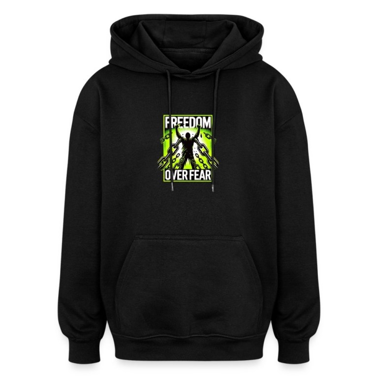 freedom-over-fear-oversized-unisex-hoodie-schwarz