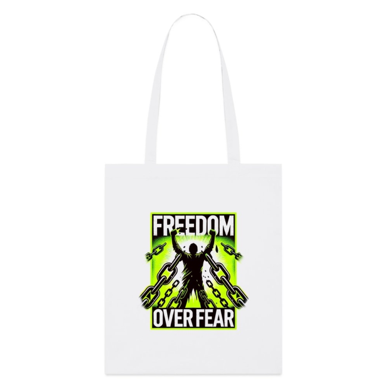 freedom-over-fear-stanleystella-bio-stoffbeutel-weiss