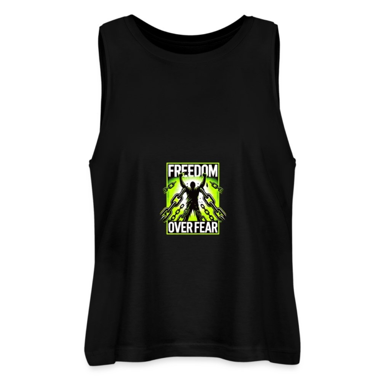 freedom-over-fear-stanleystella-frauen-cropped-bio-tank-top-dancer-schwarz