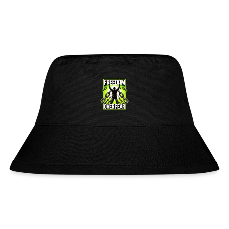 freedom-over-fear-stanleystella-recycelter-bucket-hat-schwarz
