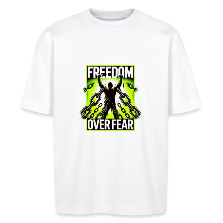 freedom-over-fear-stanleystella-unisex-oversize-bio-t-shirt-blaster-weiss