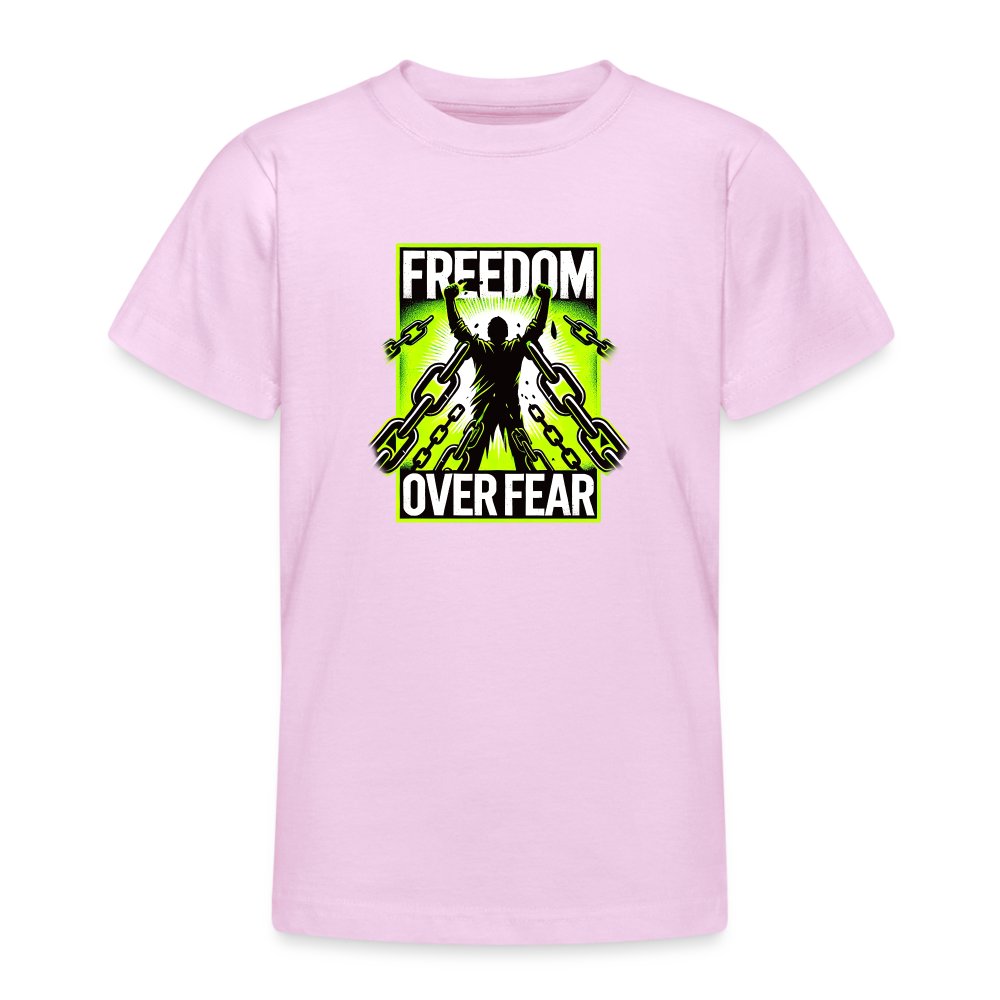 Freedom Over Fear - Teenager T-Shirt Hellrosa