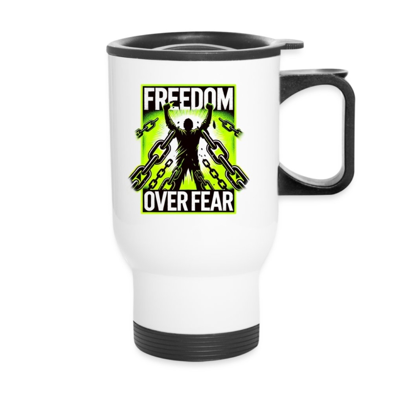 freedom-over-fear-thermobecher-mit-tragegriff-weiss
