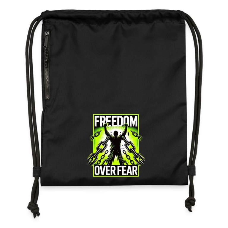 freedom-over-fear-turnbeutel-aus-recycling-material-schwarz