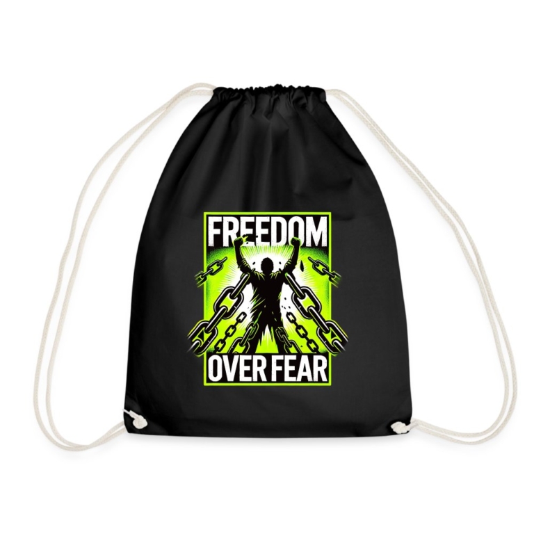 freedom-over-fear-turnbeutel-schwarz
