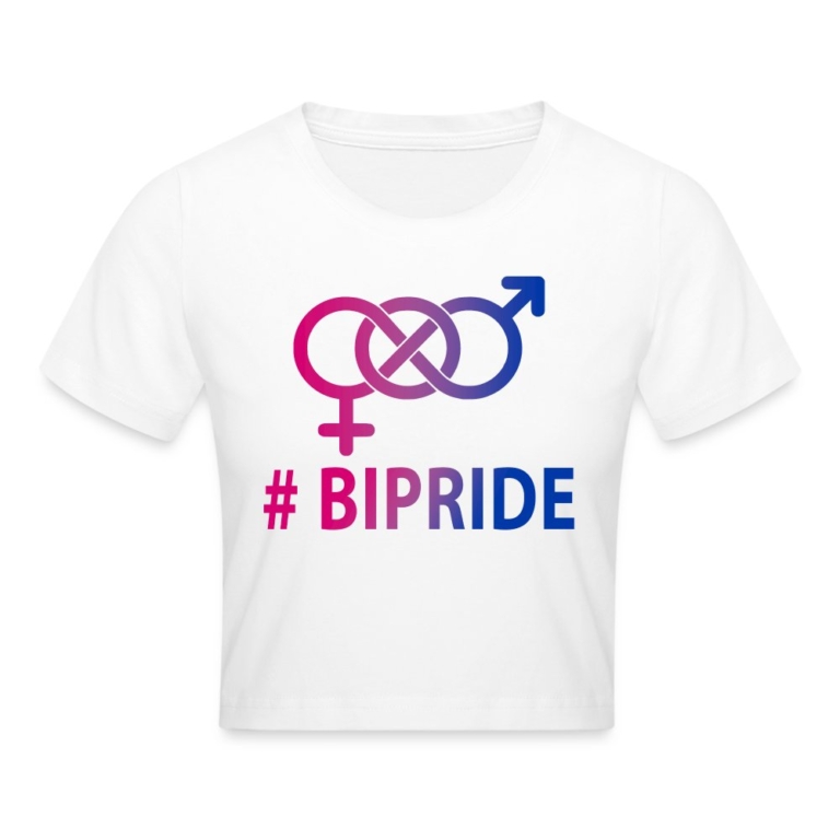 hashtag-bipride-glyphen-cropped-t-shirt-weiss