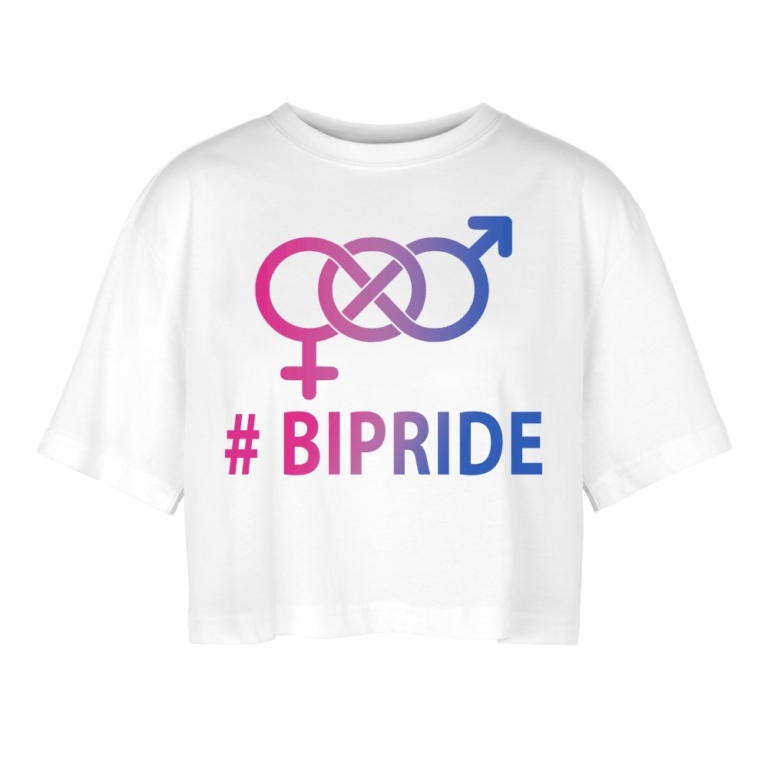 hashtag-bipride-glyphen-frauen-oversized-cropped-t-shirt-weiss