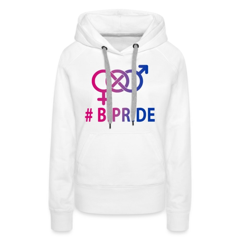 hashtag-bipride-glyphen-frauen-premium-hoodie-weiss