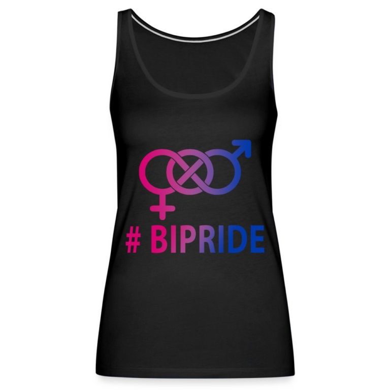 hashtag-bipride-glyphen-frauen-premium-tank-top-schwarz