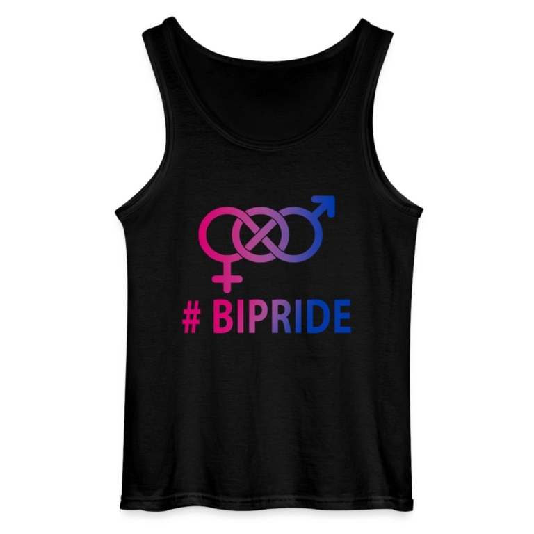 hashtag-bipride-glyphen-gildan-maenner-tank-top-schwarz