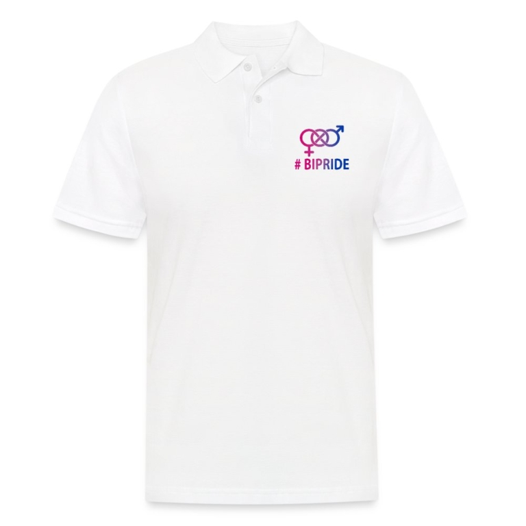 hashtag-bipride-glyphen-maenner-poloshirt-weiss