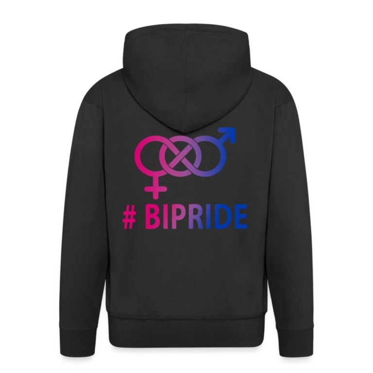 hashtag-bipride-glyphen-maenner-premium-kapuzenjacke-schwarz