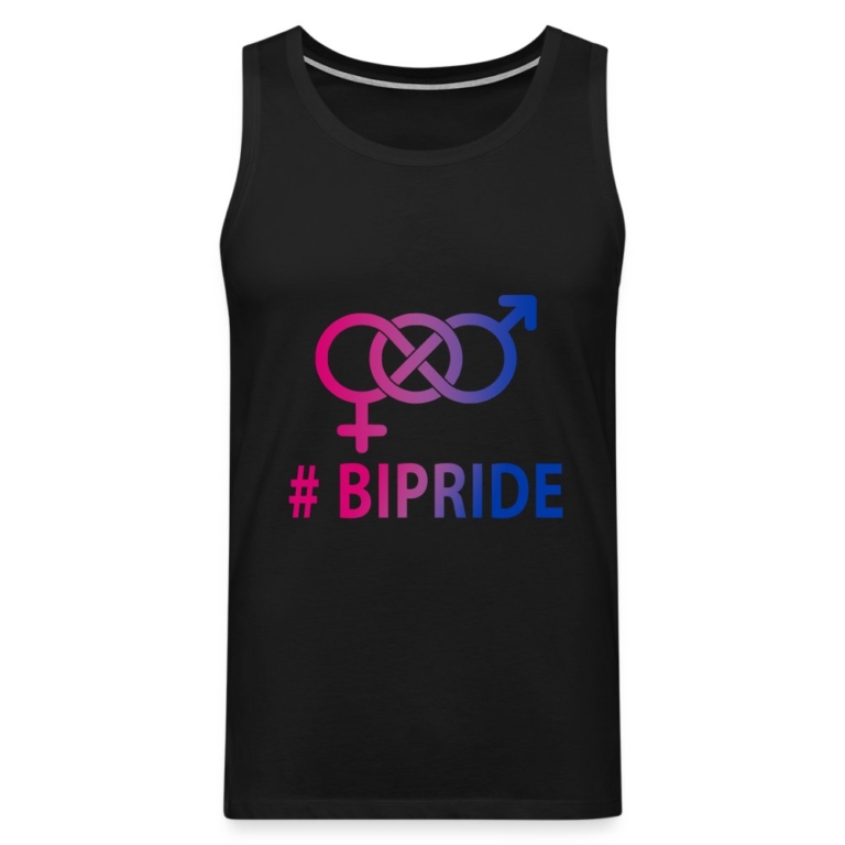 hashtag-bipride-glyphen-maenner-premium-tank-top-schwarz