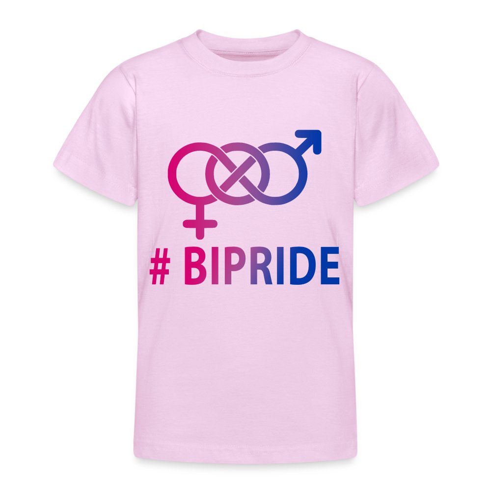 Hashtag Bipride Glyphen - Teenager T-Shirt Hellrosa