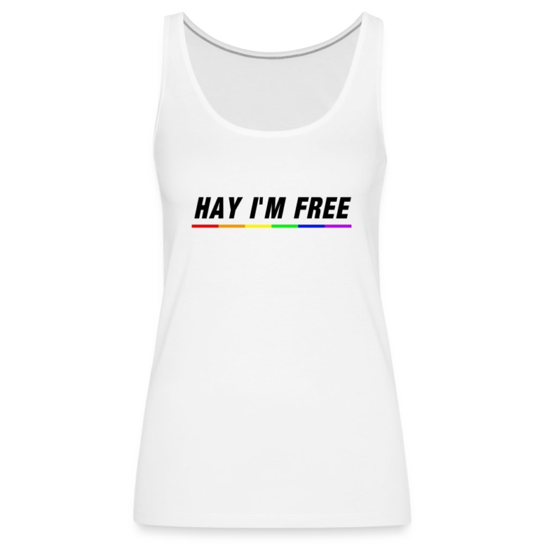 hay-im-free-frauen-premium-tank-top-weiss