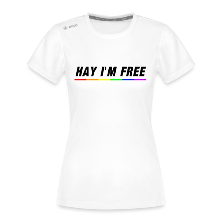 hay-im-free-jako-frauen-t-shirt-run-20-weiss