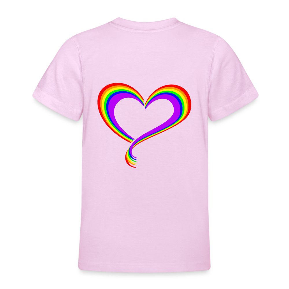 Heart - Teenager T-Shirt Hellrosa