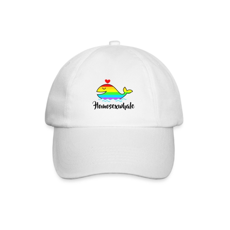 homosexwhale-baseballkappe-weiss-weiss