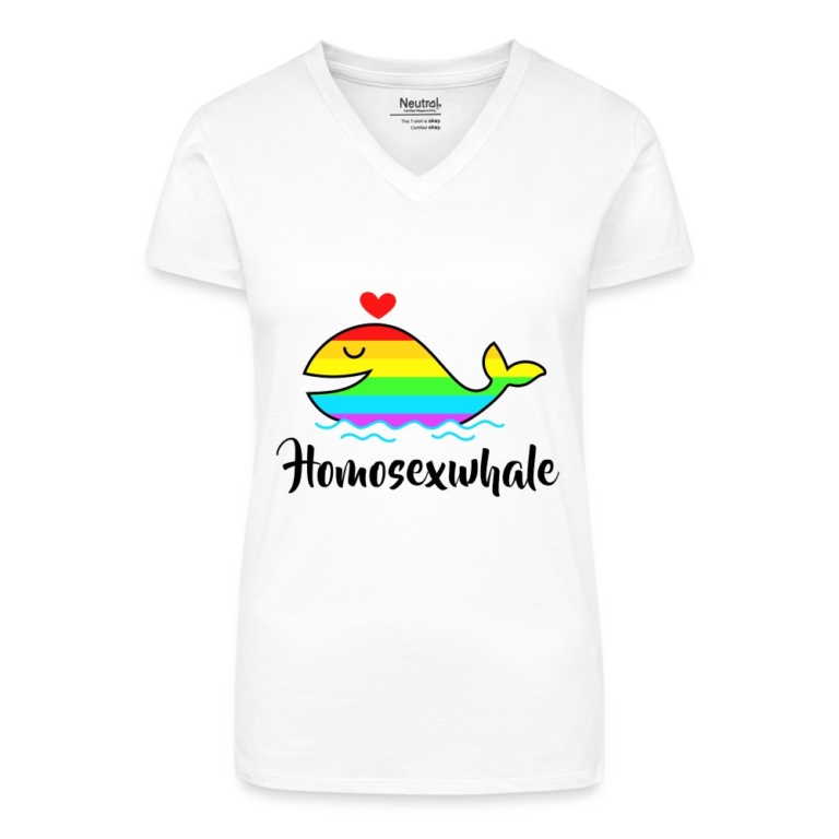 homosexwhale-bio-frauen-t-shirt-mit-v-ausschnitt-weiss