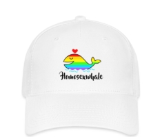 Homosexwhale - Flexfit Cap Weiß