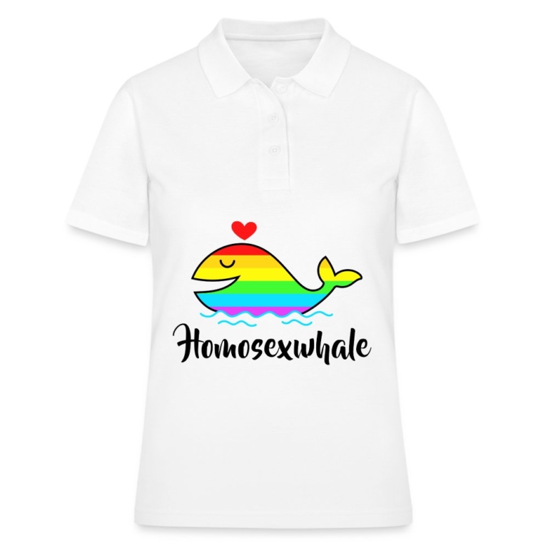 homosexwhale-frauen-polo-shirt-weiss