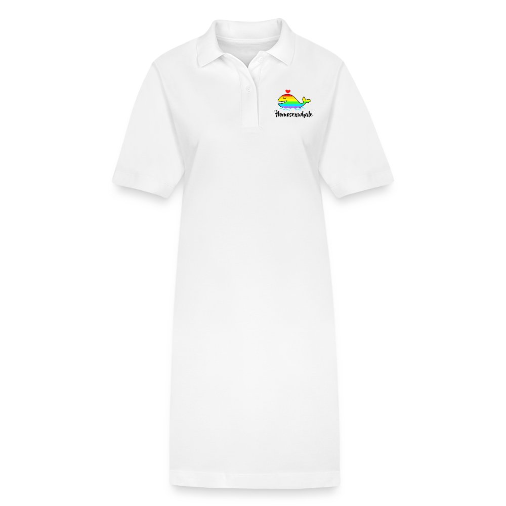 Homosexwhale - Stanley/Stella Frauen Bio-Polokleid PAIGER Weiß