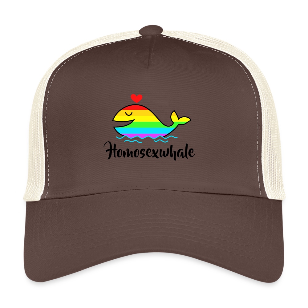 Homosexwhale - Trucker Cap Braun/Beige