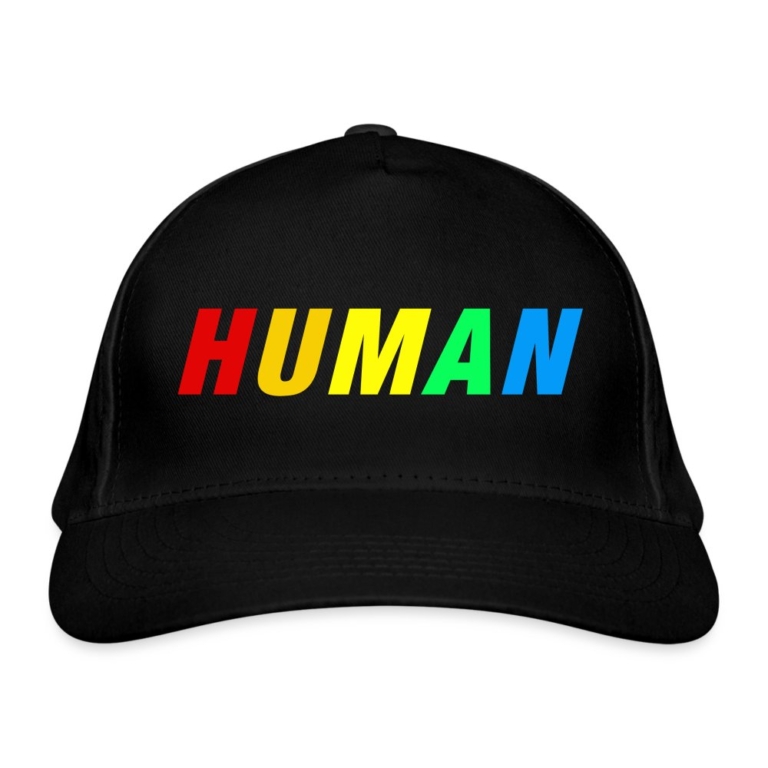 human-lgbtq-bio-baseballkappe-schwarz