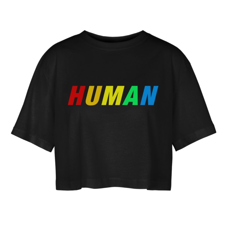 human-lgbtq-frauen-oversized-cropped-t-shirt-schwarz