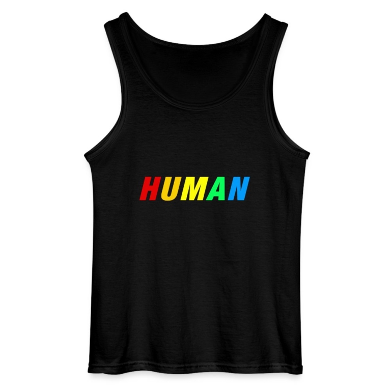 human-lgbtq-gildan-maenner-tank-top-schwarz