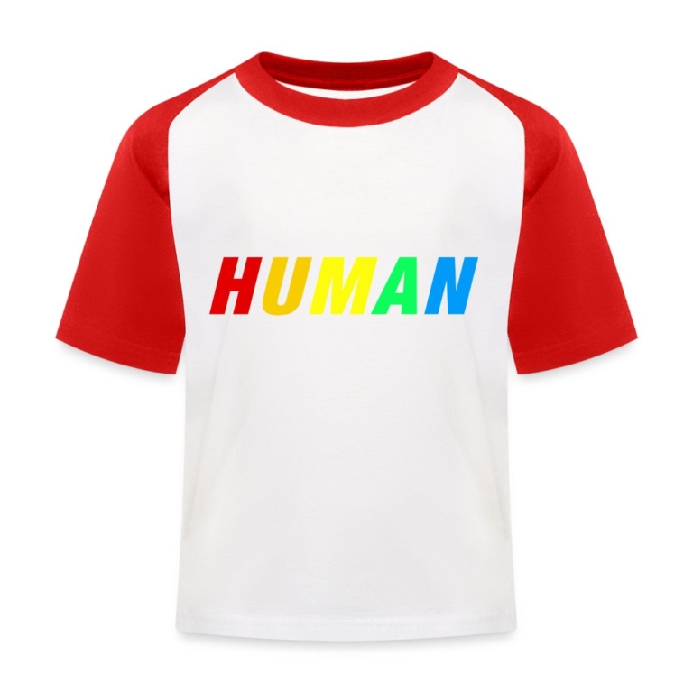 human-lgbtq-kinder-baseball-t-shirt-weiss-rot