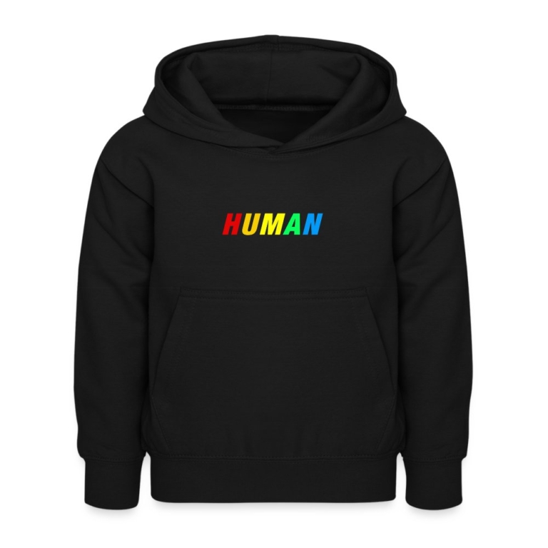 human-lgbtq-kinder-hoodie-schwarz