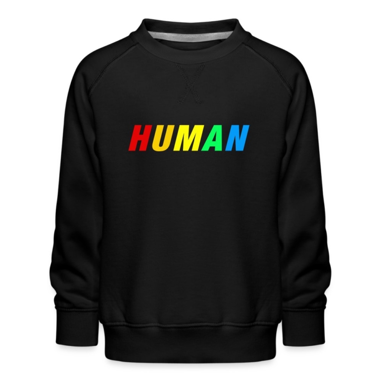 human-lgbtq-kinder-premium-pullover-schwarz